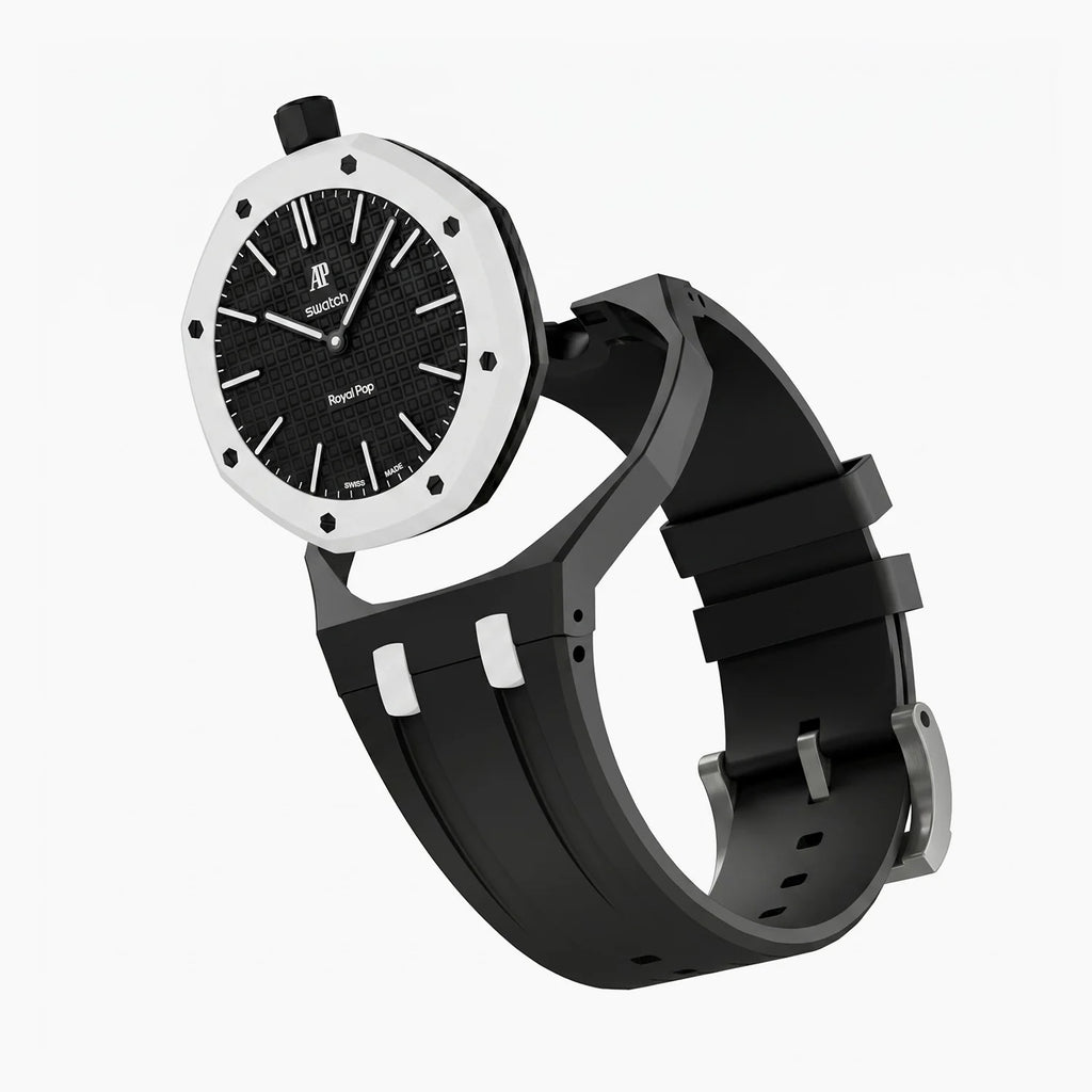 Ocho Negro Swatch x AP Royal Pop Rubber Case-Strap