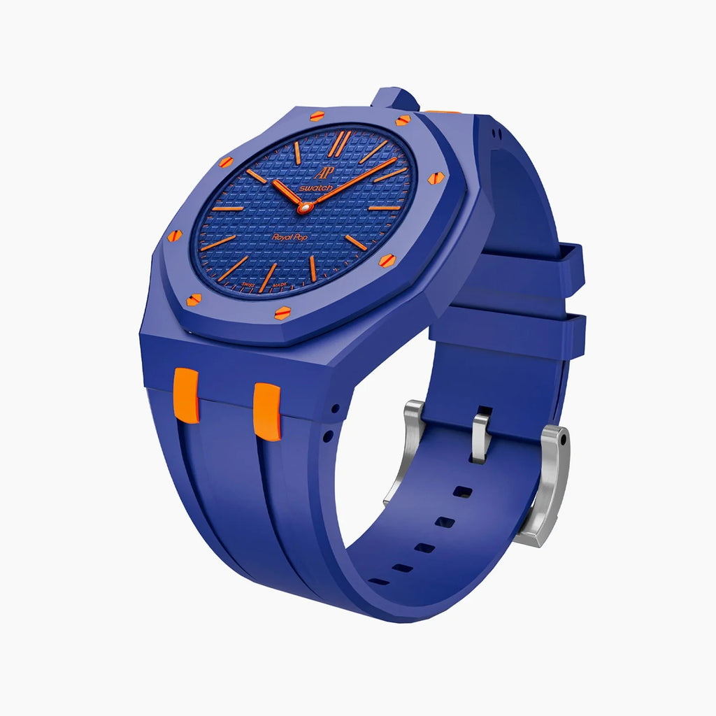 Orenji Hatchi Swatch x AP Royal Pop Rubber Case-Strap